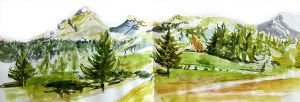stage croquis aquarelle vercors drome autrans villards de lans aude berliner crea au mont dor stages carnet de voyage