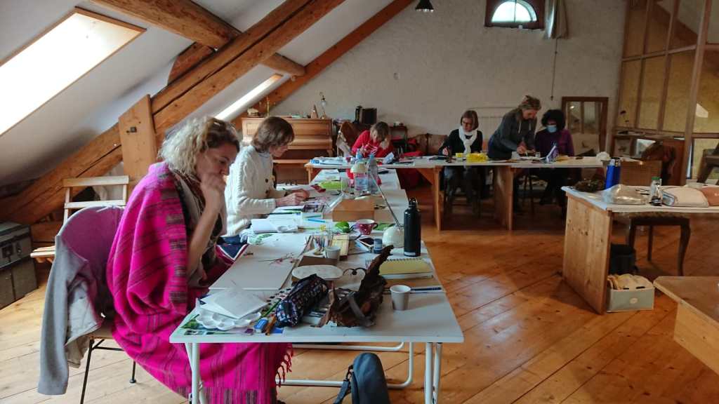 stage croquis carnet de voyage jura aude berliner crea au mont d'or