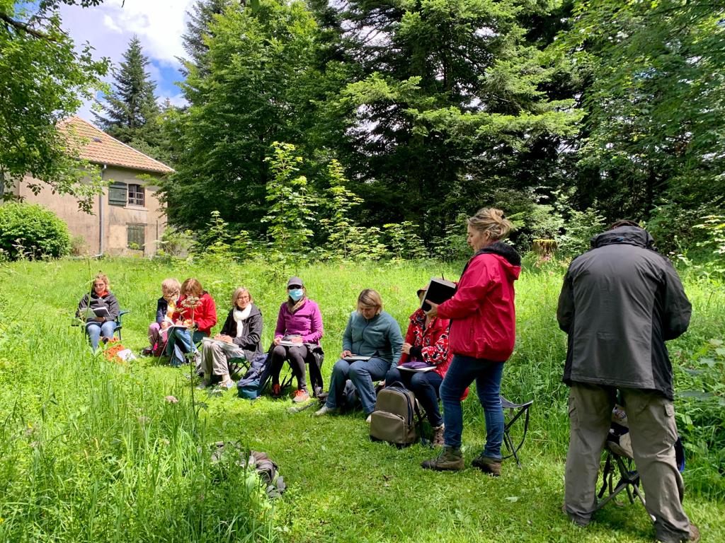 stage carnet de voyage aude berliner créa au mont d'or sketchbook travel drawing croquis aquarelle