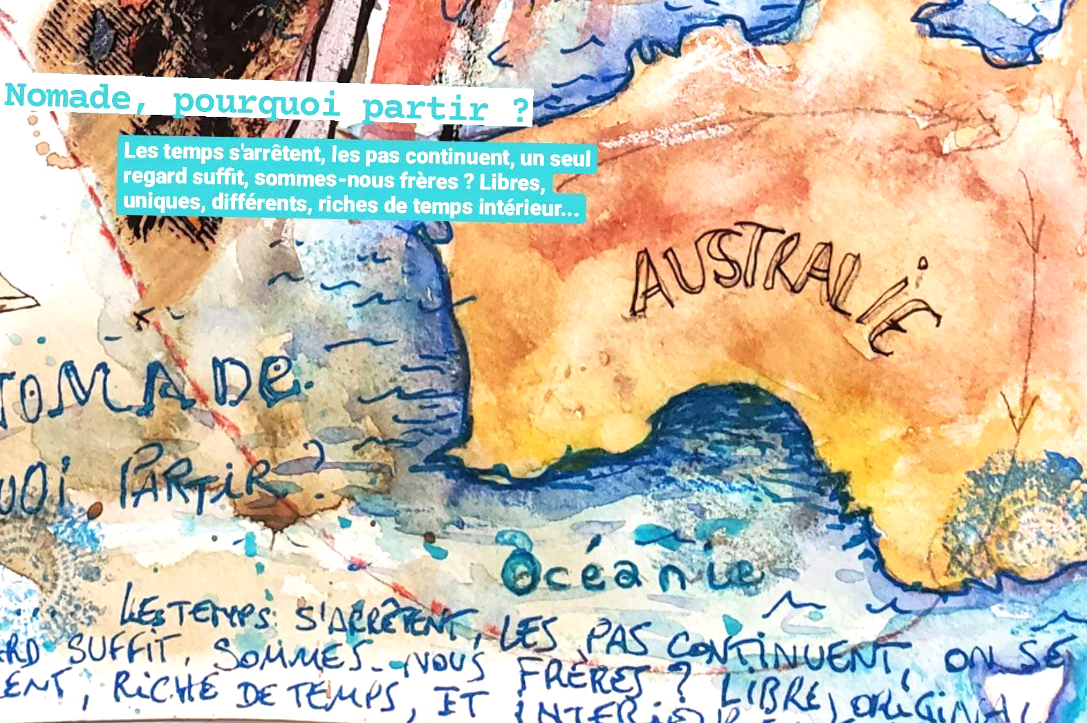 stage carnet de voyage aude berliner créa au mont d'or sketchbook travel drawing croquis aquarelle