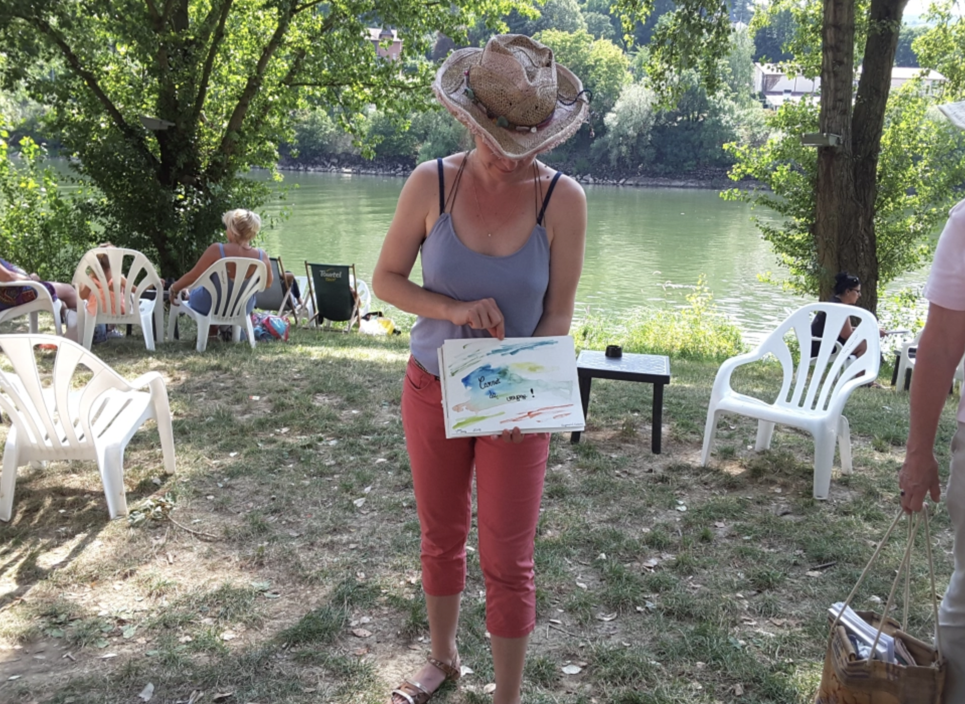 stage carnet de voyage aude berliner créa au mont d'or sketchbook travel drawing croquis aquarelle