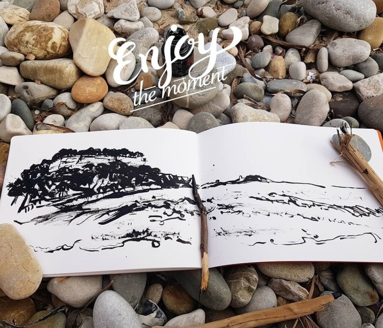 stage carnet de voyage aude berliner créa au mont d'or sketchbook travel drawing croquis aquarelle